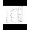 Kép 3/5 - C4172F - Smeg Beépíthető kombinált alul fagyasztós hűtő fehér jobbos
