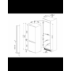 Kép 3/5 - C4172FL - Smeg Beépíthető kombinált alul fagyasztós hűtő fehér balos