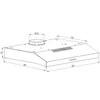 Kép 3/3 - CHE6BX.1 - EVIDO LEAN 60W hagyományos páraelszívó felső/hátsó kivezetéssel, 60 cm, inox
