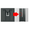 Kép 3/5 - W661PRU1.GBK -  Hitachi 4 ajtós fekete üveg felülfagyasztós hűtőszekrény