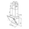 Kép 3/3 - LD47BL-90 PROFF Bonferaro fali döntött páraelszívó fekete 90 cm