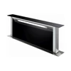 Kép 1/5 - DHD7961B - De Dietrich pultba süllyeszthető páraelszívó, 86 cm, inox/fekete üveg