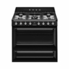 Kép 1/8 - TR90BL9 - Smeg range cooker gáz főzőlappal fekete