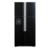Kép 1/5 - W661PRU1.GBK -  Hitachi 4 ajtós fekete üveg felülfagyasztós hűtőszekrény