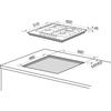Kép 2/2 - MD0901010 - Master Kitchen beépíthető gáz főzőlap 60cm inox - MKHG 6031-ED TC XS