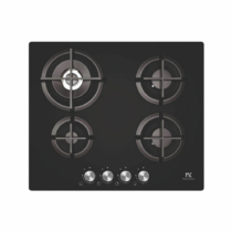 MD0901007 - Master Kitchen beépíthető gáz főzőlap 60cm fekete - MKHG 6031-PR TC BK
