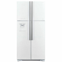 W661PRU1.GPW -  Hitachi 4 ajtós fehér üveg felülfagyasztós hűtőszekrény