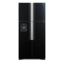 W661PRU1.GBK -  Hitachi 4 ajtós fekete üveg felülfagyasztós hűtőszekrény