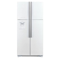 W661PRU1.GPW -  Hitachi 4 ajtós fehér üveg felülfagyasztós hűtőszekrény