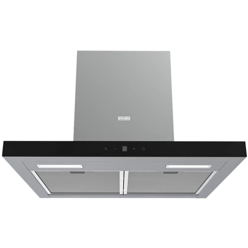 CHL9TB.1 -EVIDO LINE 90B fali páraelszívó, 90 cm, érintőszenzor, fekete üveg/inox