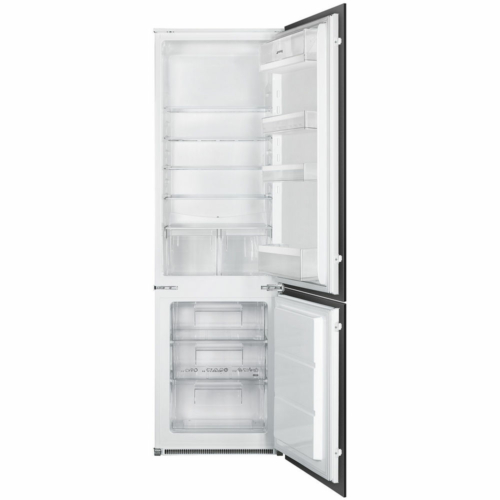 C4172F - Smeg Beépíthető kombinált alul fagyasztós hűtő fehér jobbos