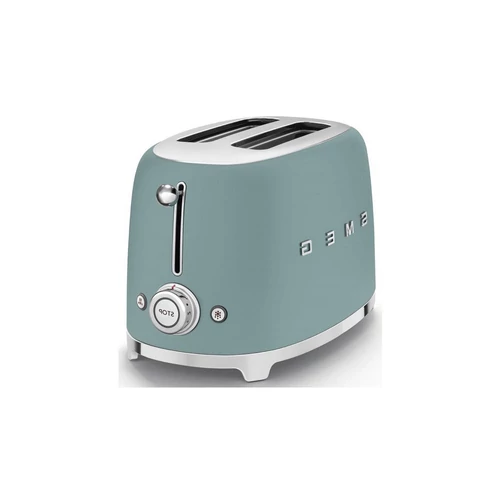 TSF01EGMEU - SMEG KENYÉRPIRÍTÓ, 50-es évek retro design, 2 szeletes, matt smaragdzöld